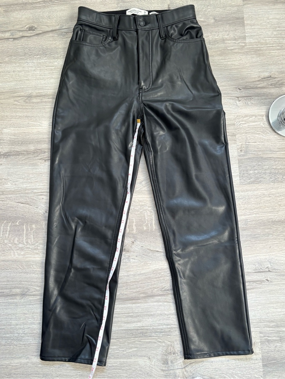 Abercrombie and fitch Black Faux Leather Pants